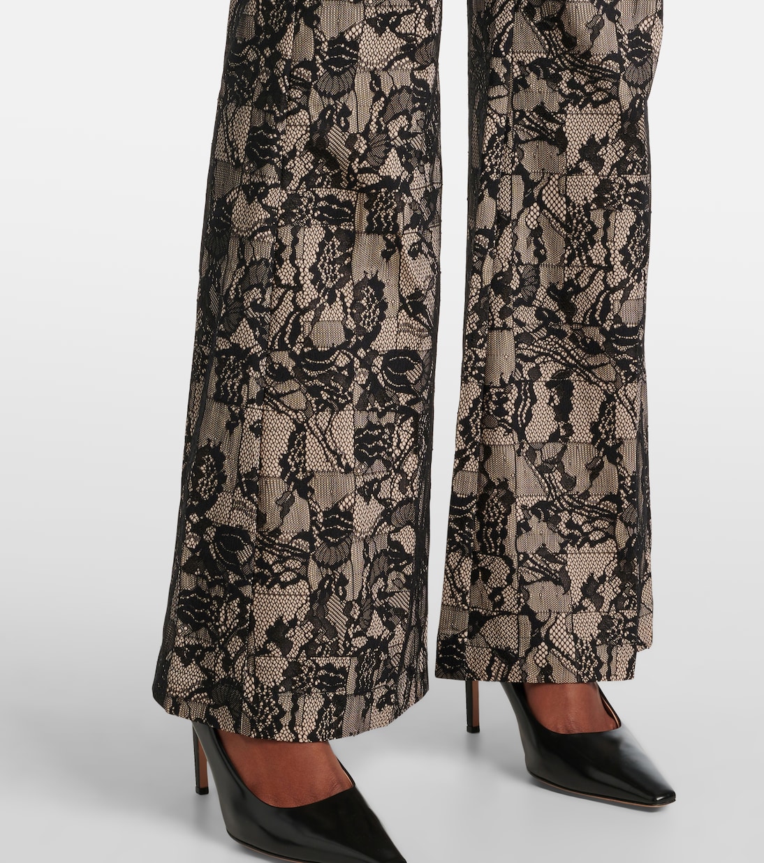 Pantalones flared Tokyo de encaje | Joseph
