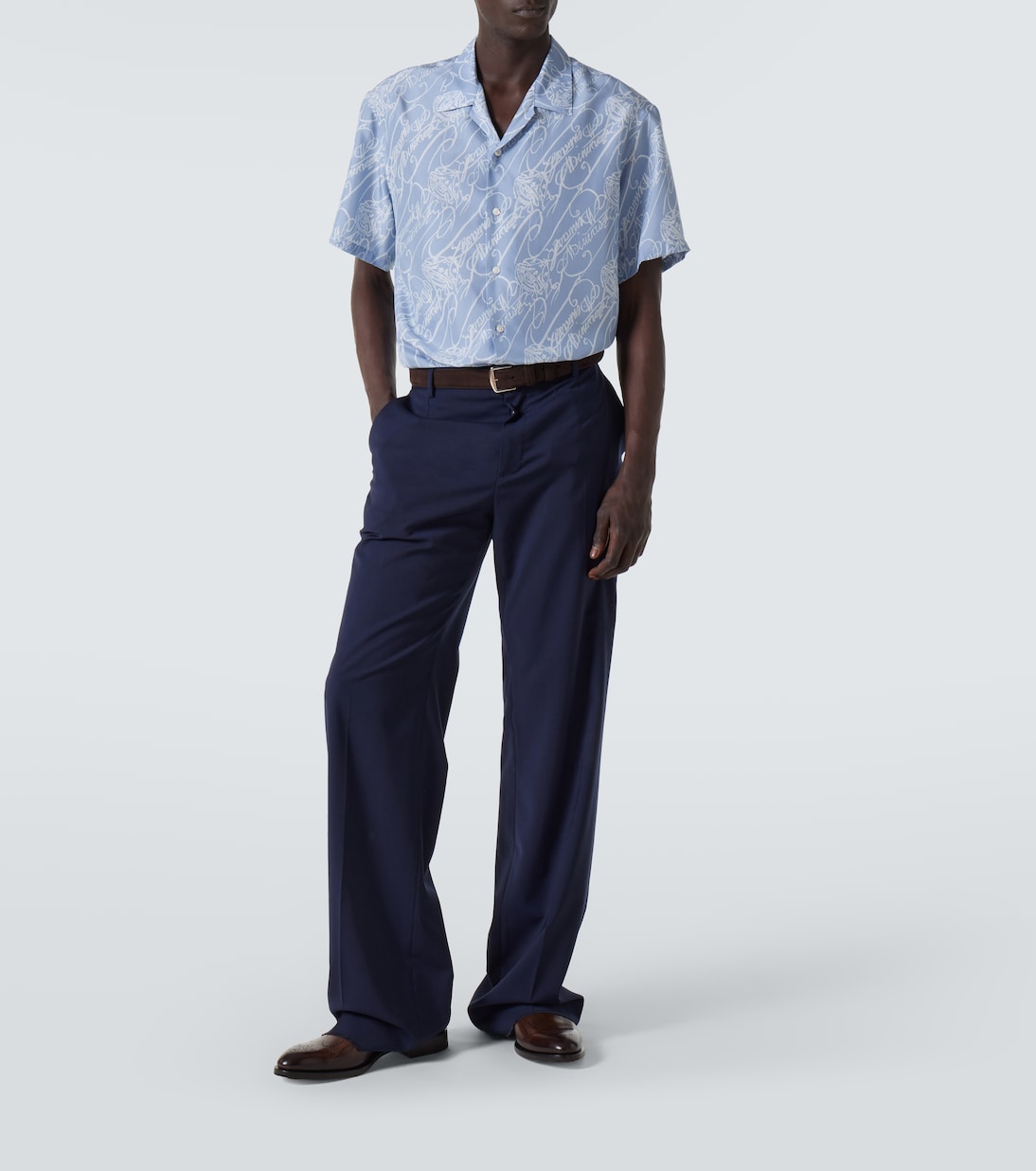 Camicia bowling Scritto in seta | Berluti