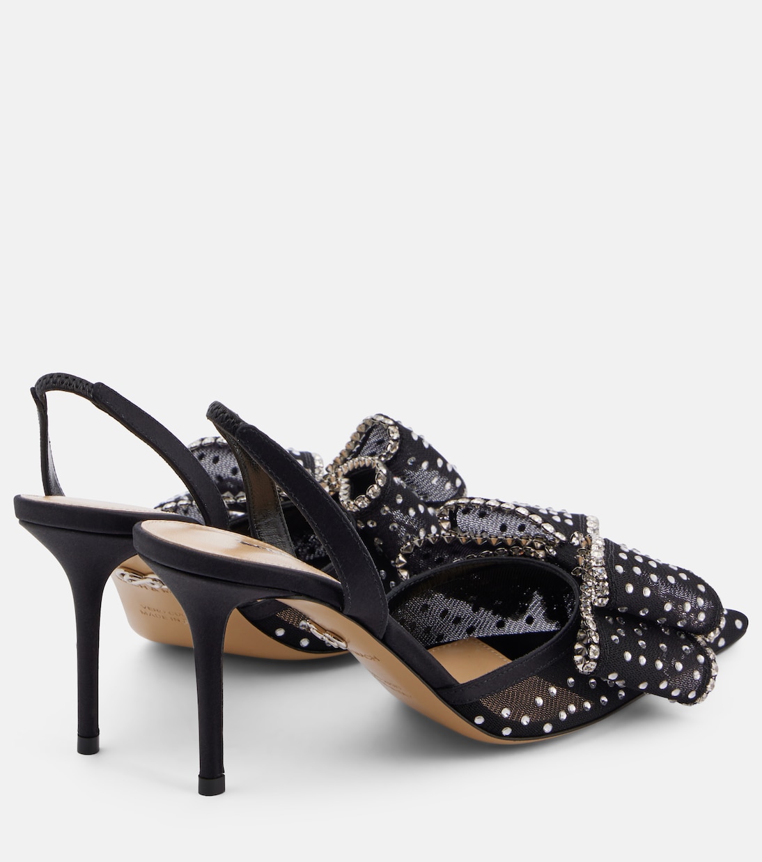Slingback-Pumps Le Cadeau mit Kristallen | Mach & Mach