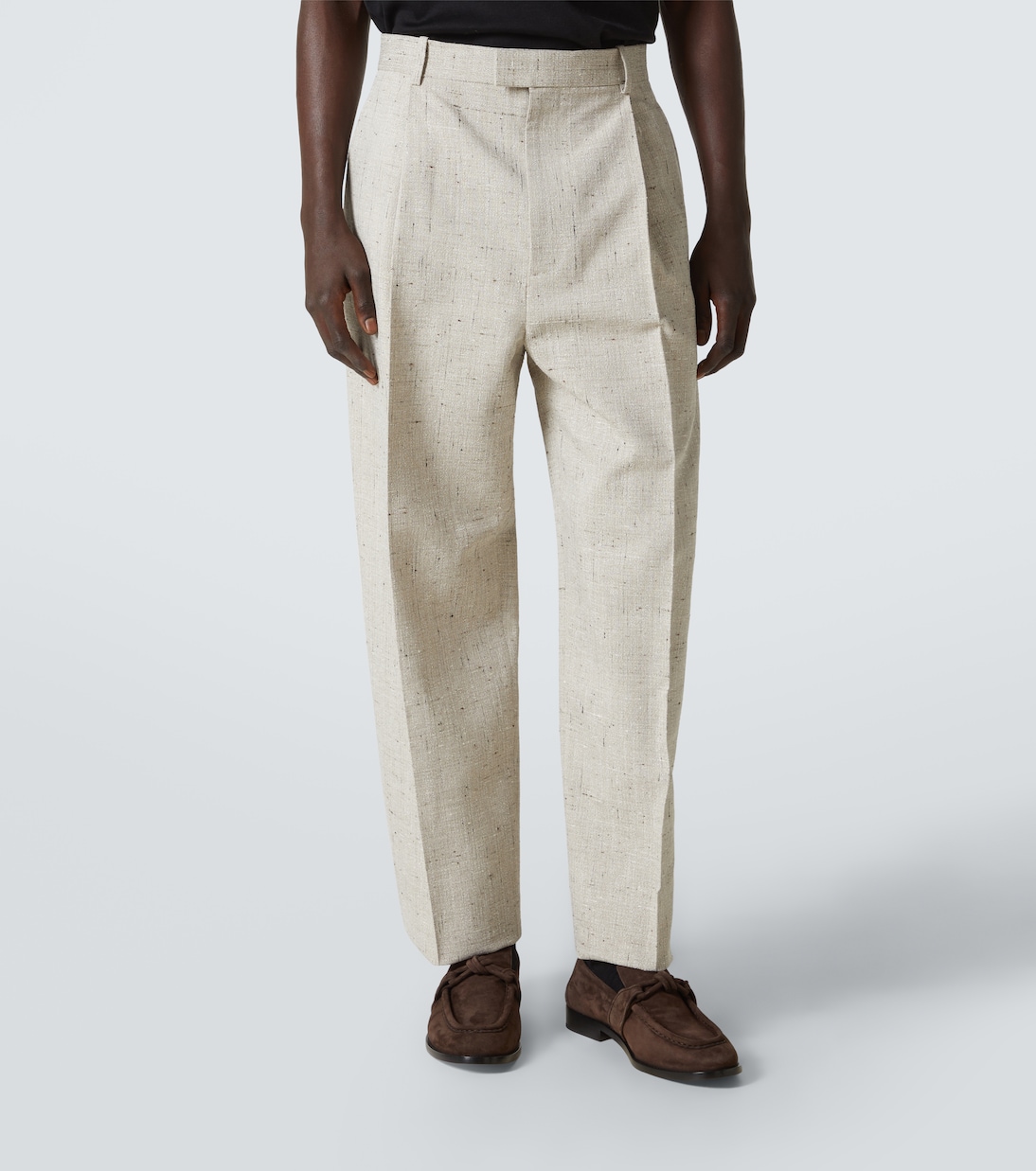 Gerade High-Rise-Hose | Bottega Veneta