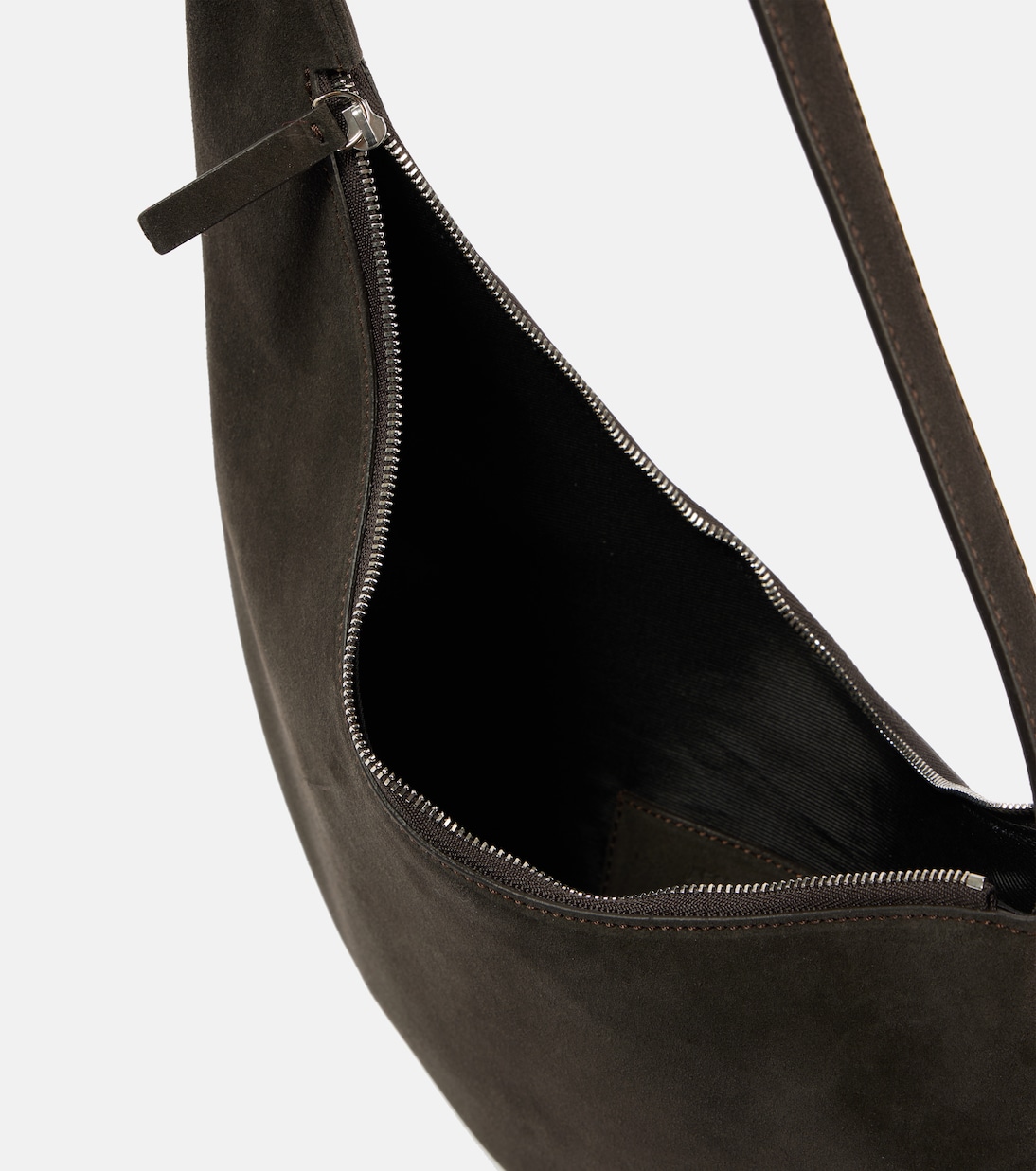 Borsa a spalla Lune Mini in suede | Aesther Ekme