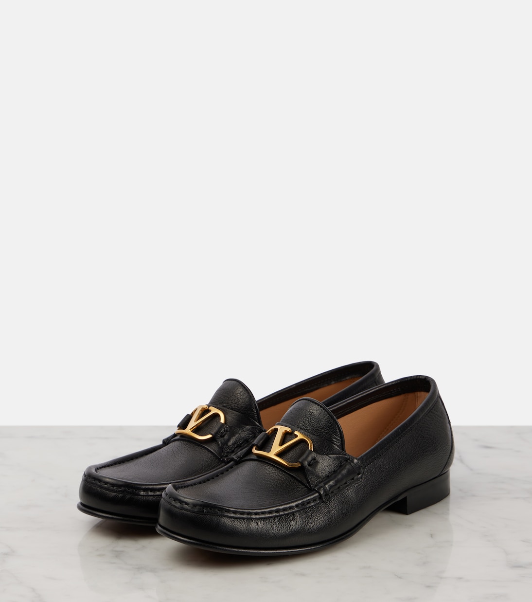 VLogo Signature leather loafers | Valentino Garavani