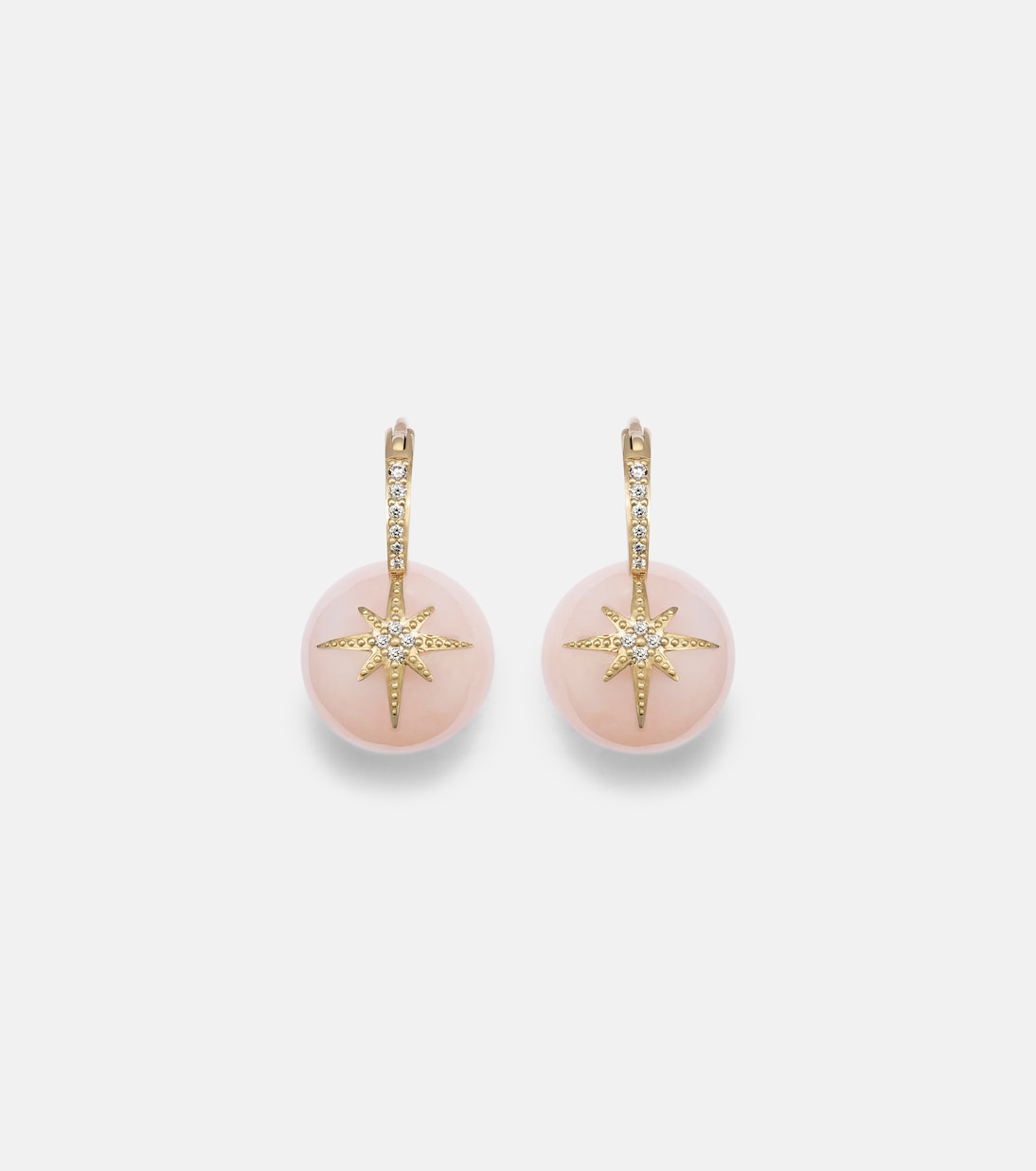 Starburst 14kt gold earrings with opals | Sydney Evan