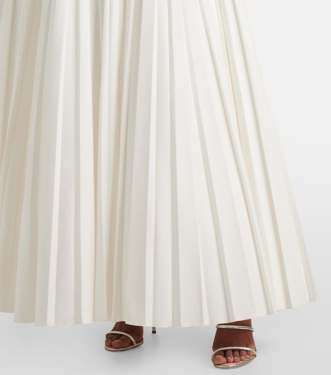 Abito lungo in cotone con volant | Giambattista Valli