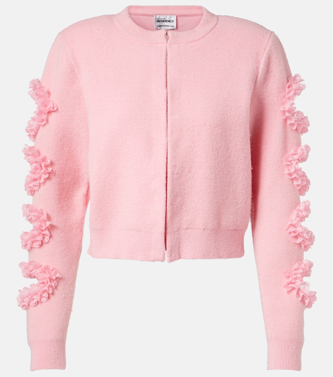 x Christopher Kane - Cardigan con pizzo e cut-out | Self-Portrait