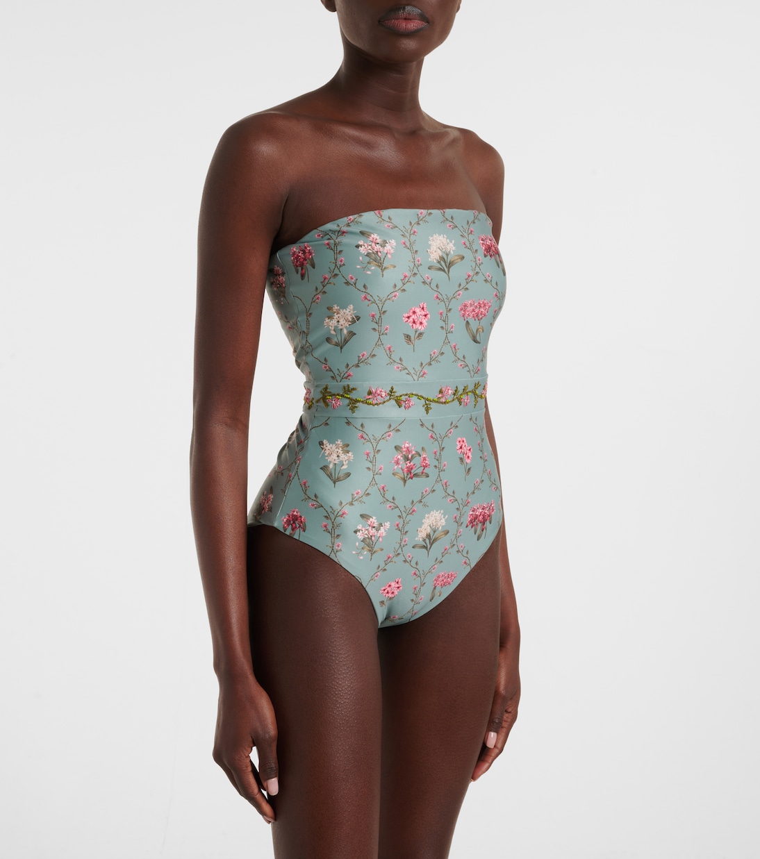 Maillot de bain brodé Ilusión à fleurs | Agua by Agua Bendita