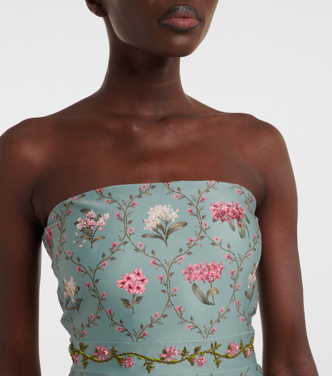 Maillot de bain brodé Ilusión à fleurs | Agua by Agua Bendita