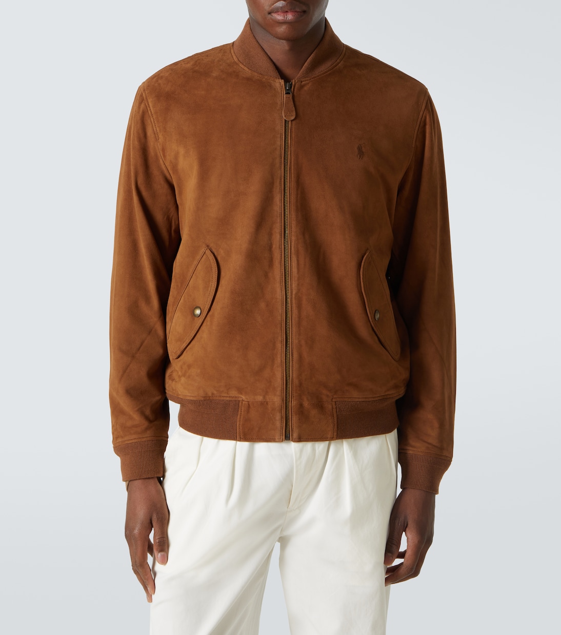 Bomber in suede con logo | Polo Ralph Lauren