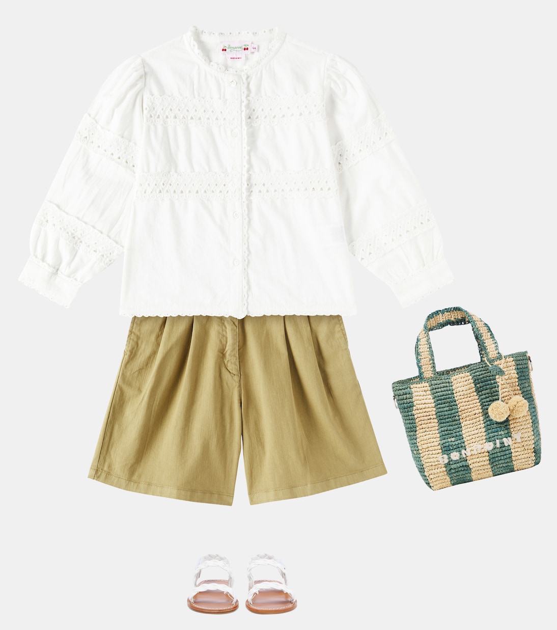 Eliska cotton-blend shorts | Bonpoint