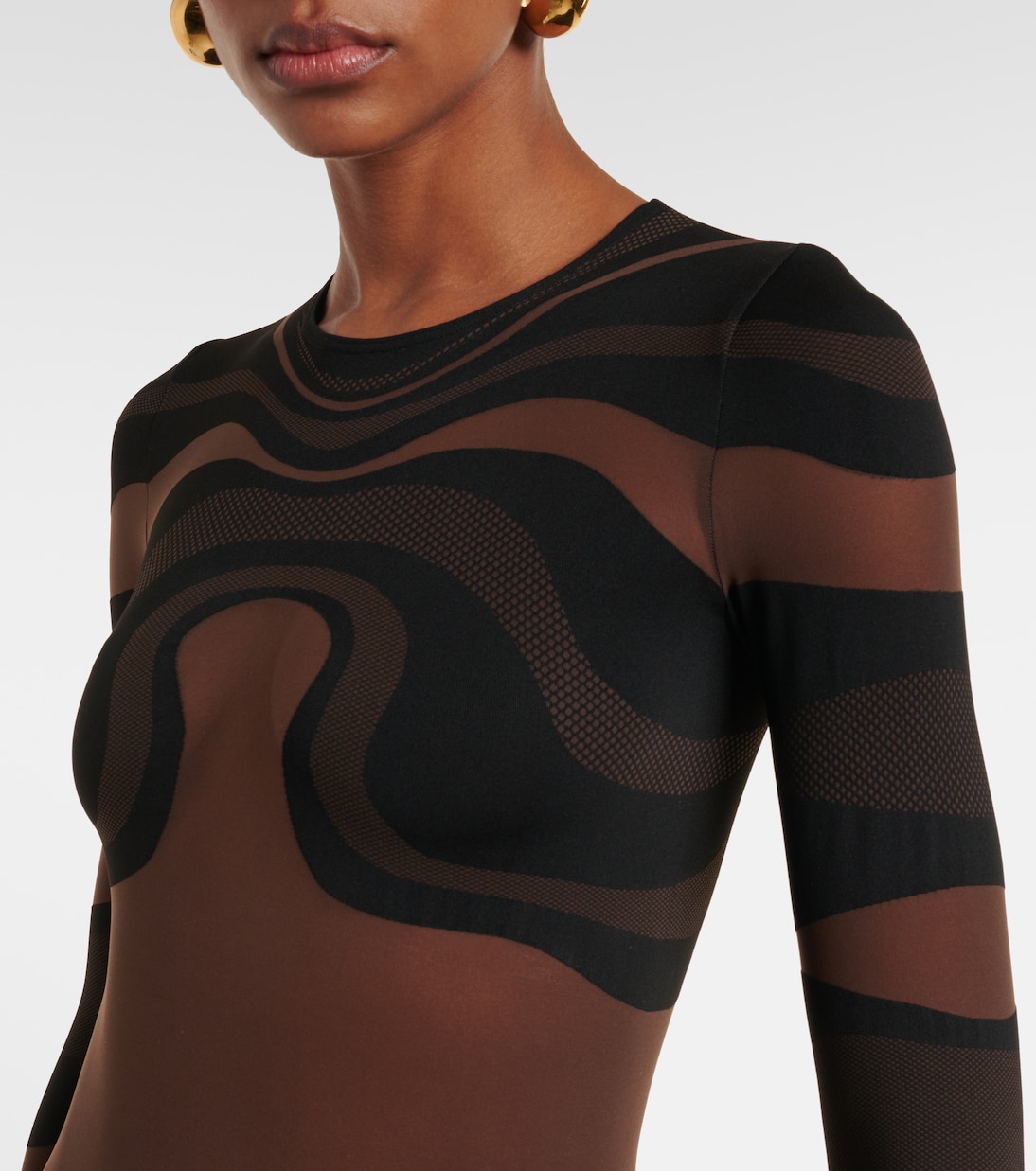 Fatal ruched jersey bodysuit | Wolford