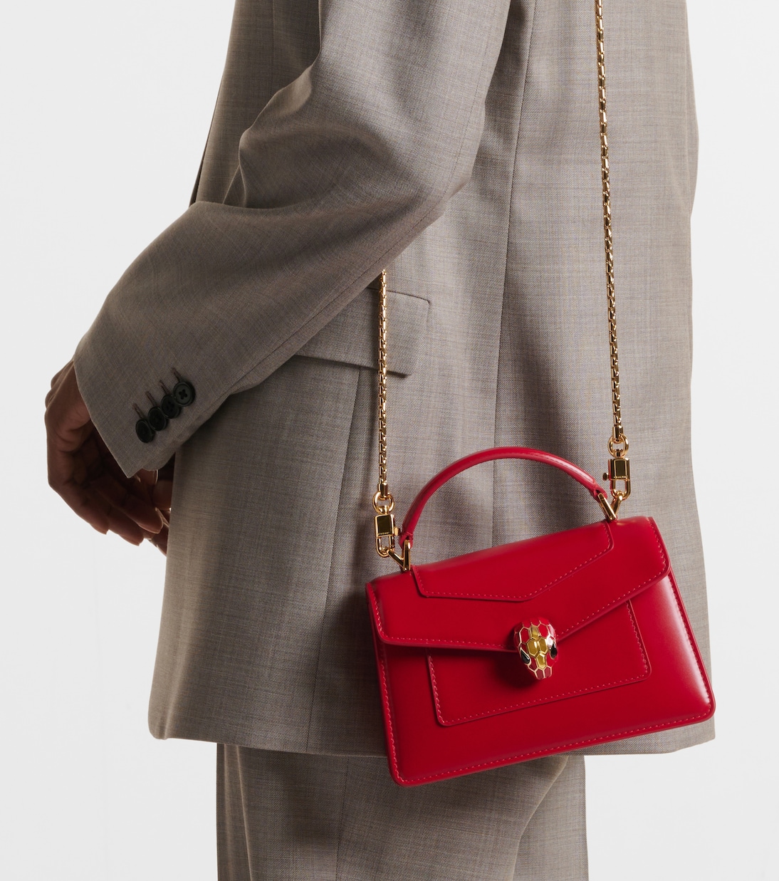 Tote Serpenti Forever Mini aus Leder | Bvlgari