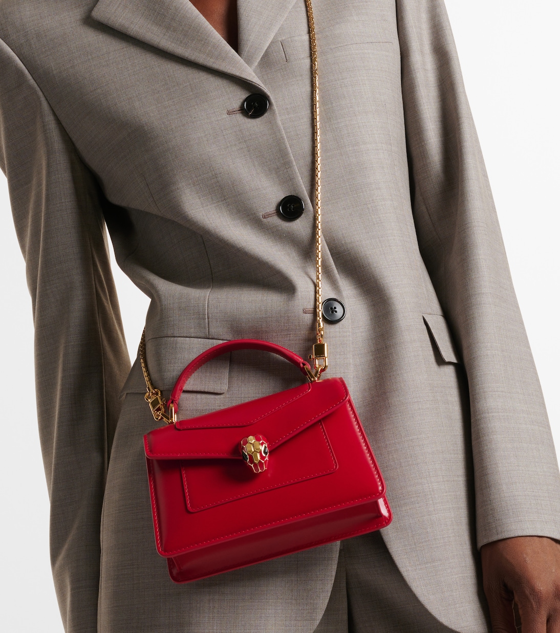 Tote Serpenti Forever Mini aus Leder | Bvlgari