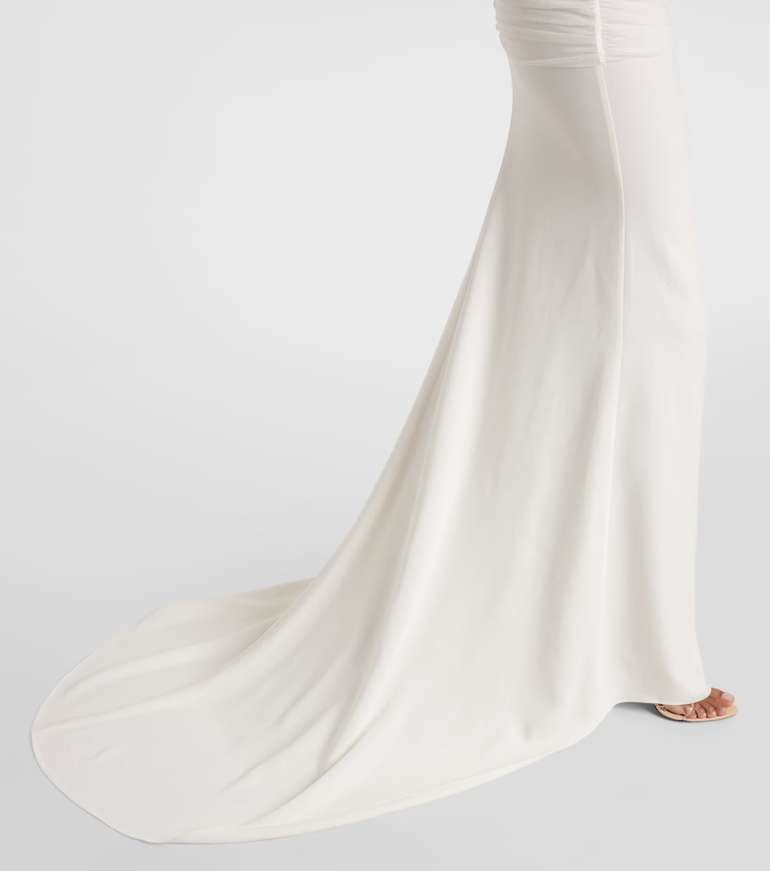 Robe de mariée longue en tulle | Christopher Esber