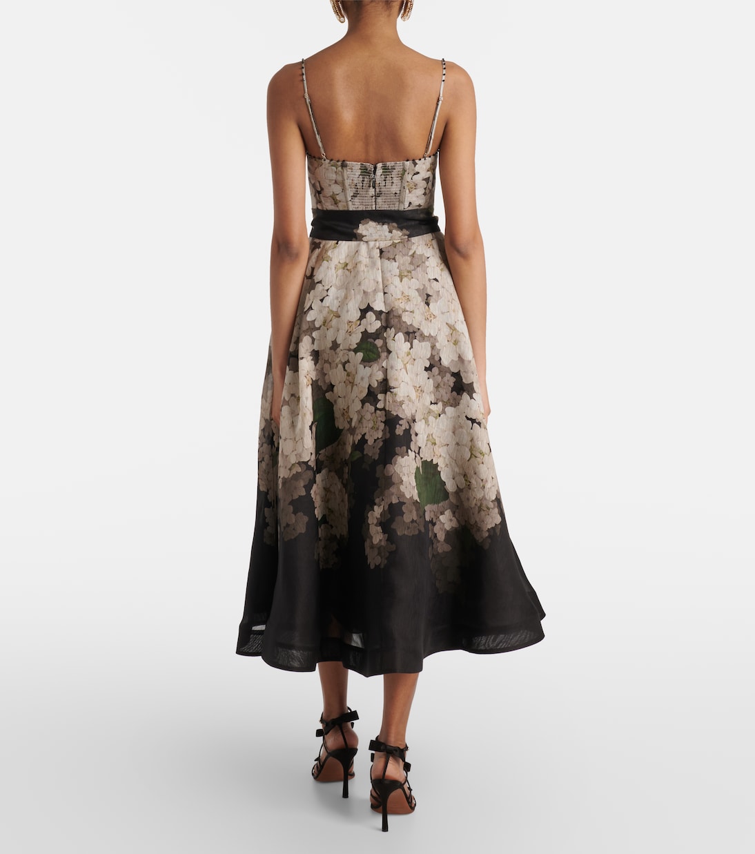 Abito midi Balance in lino e seta | Zimmermann