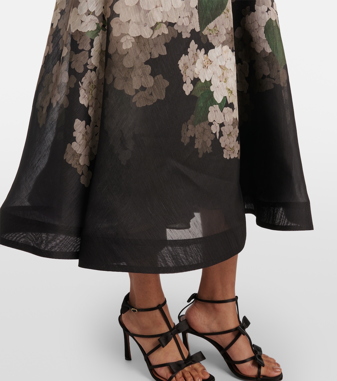 Abito midi Balance in lino e seta | Zimmermann