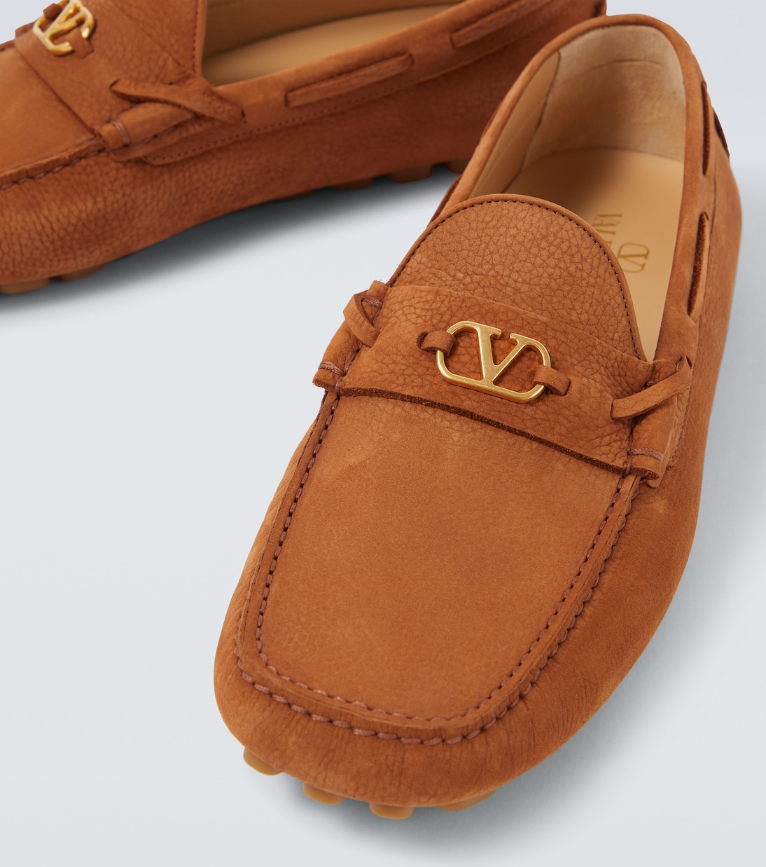Fastaway VLogo suede driver shoes | Valentino Garavani