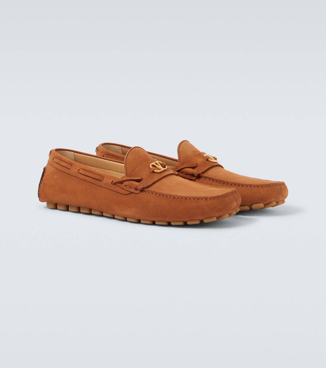 Fastaway VLogo suede driver shoes | Valentino Garavani