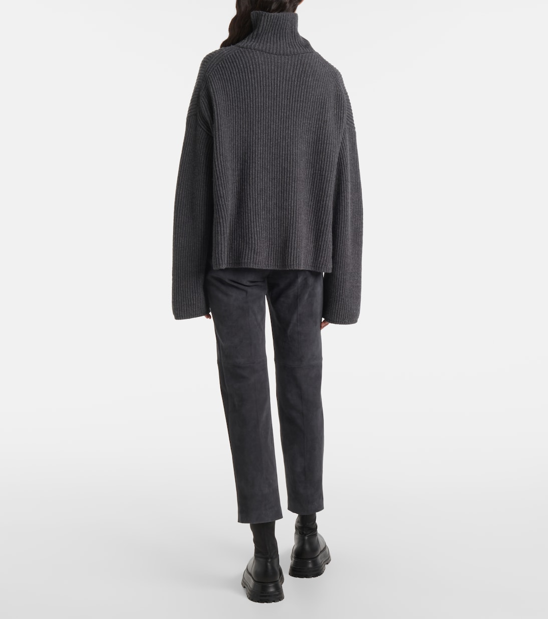 Ribbed-knit wool-blend turtleneck sweater | Joseph