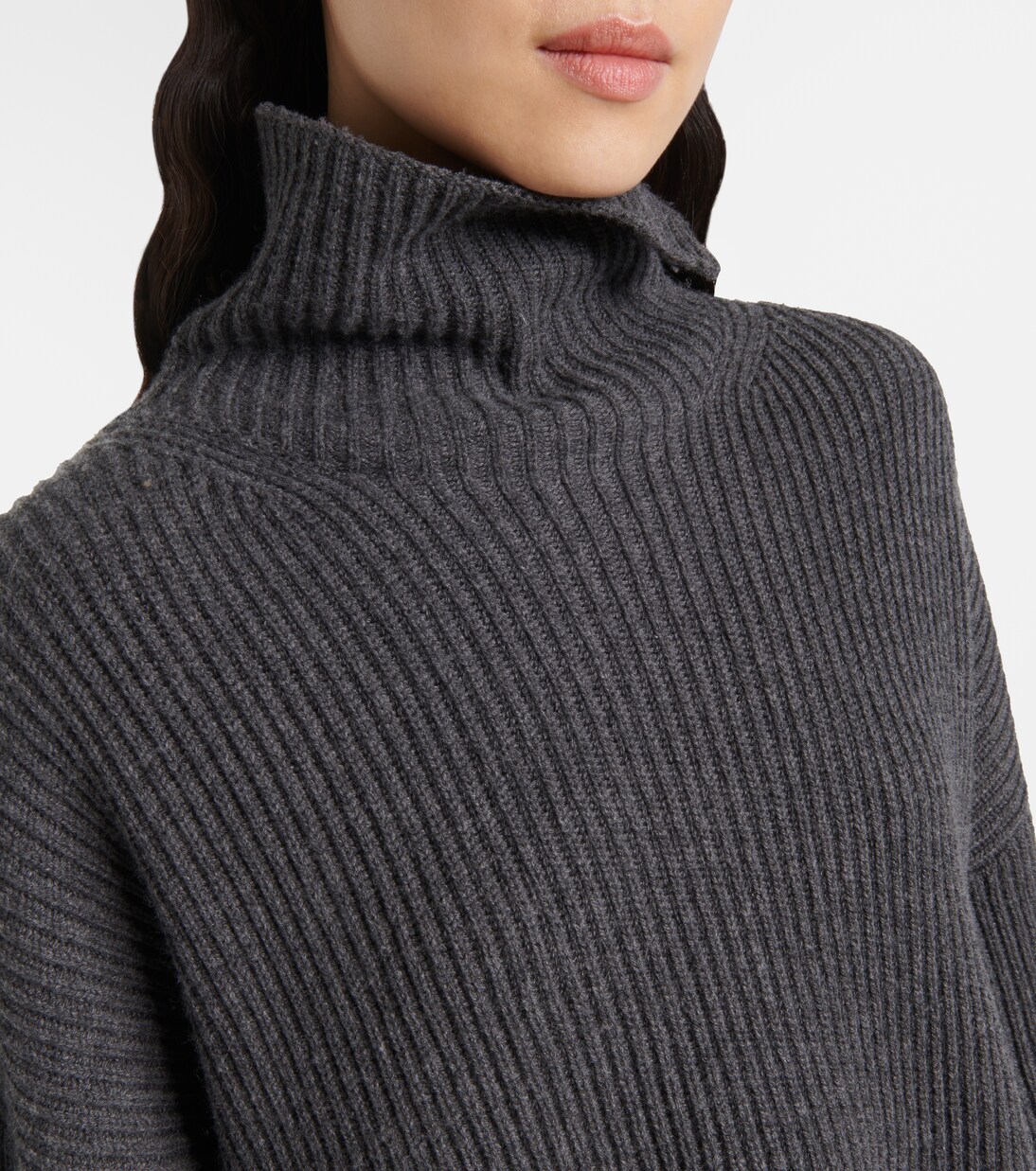 Ribbed-knit wool-blend turtleneck sweater | Joseph