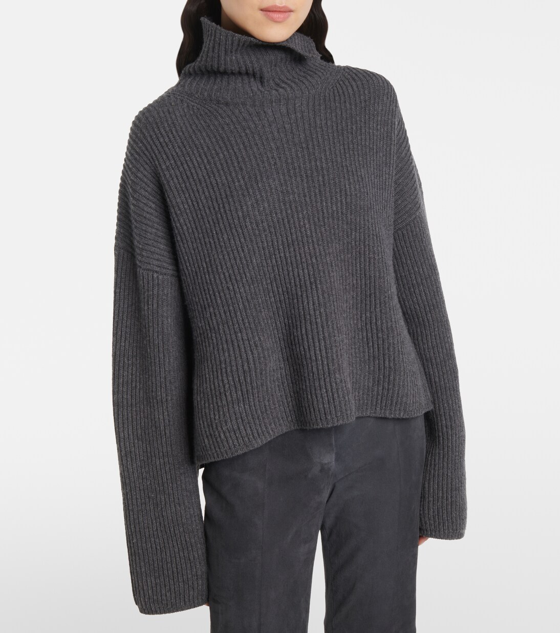 Ribbed-knit wool-blend turtleneck sweater | Joseph