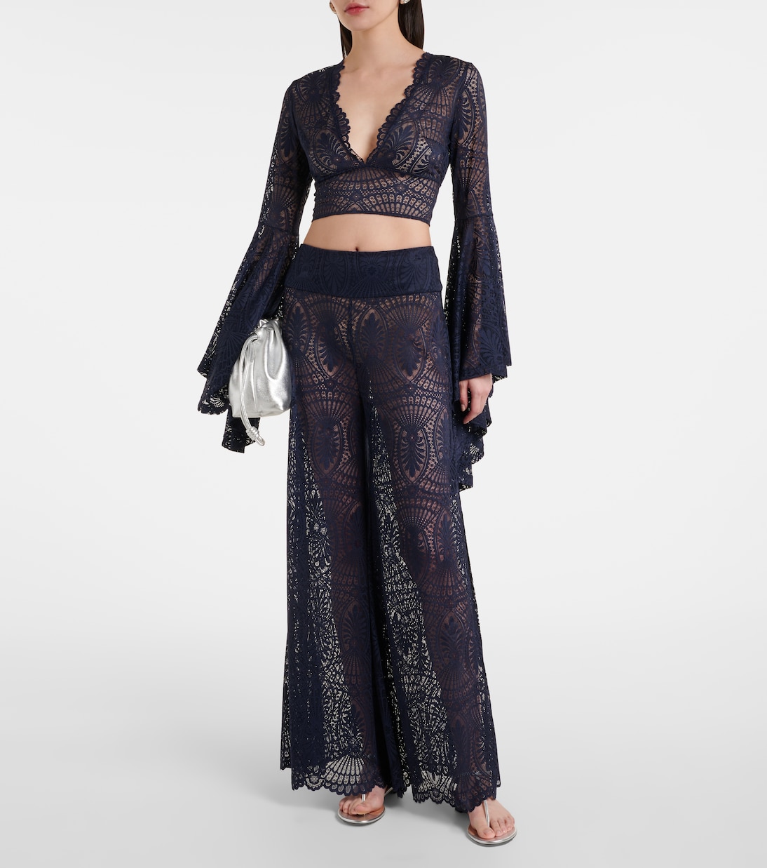 Pantalon ample Paloma en dentelle | Alexandra Miro