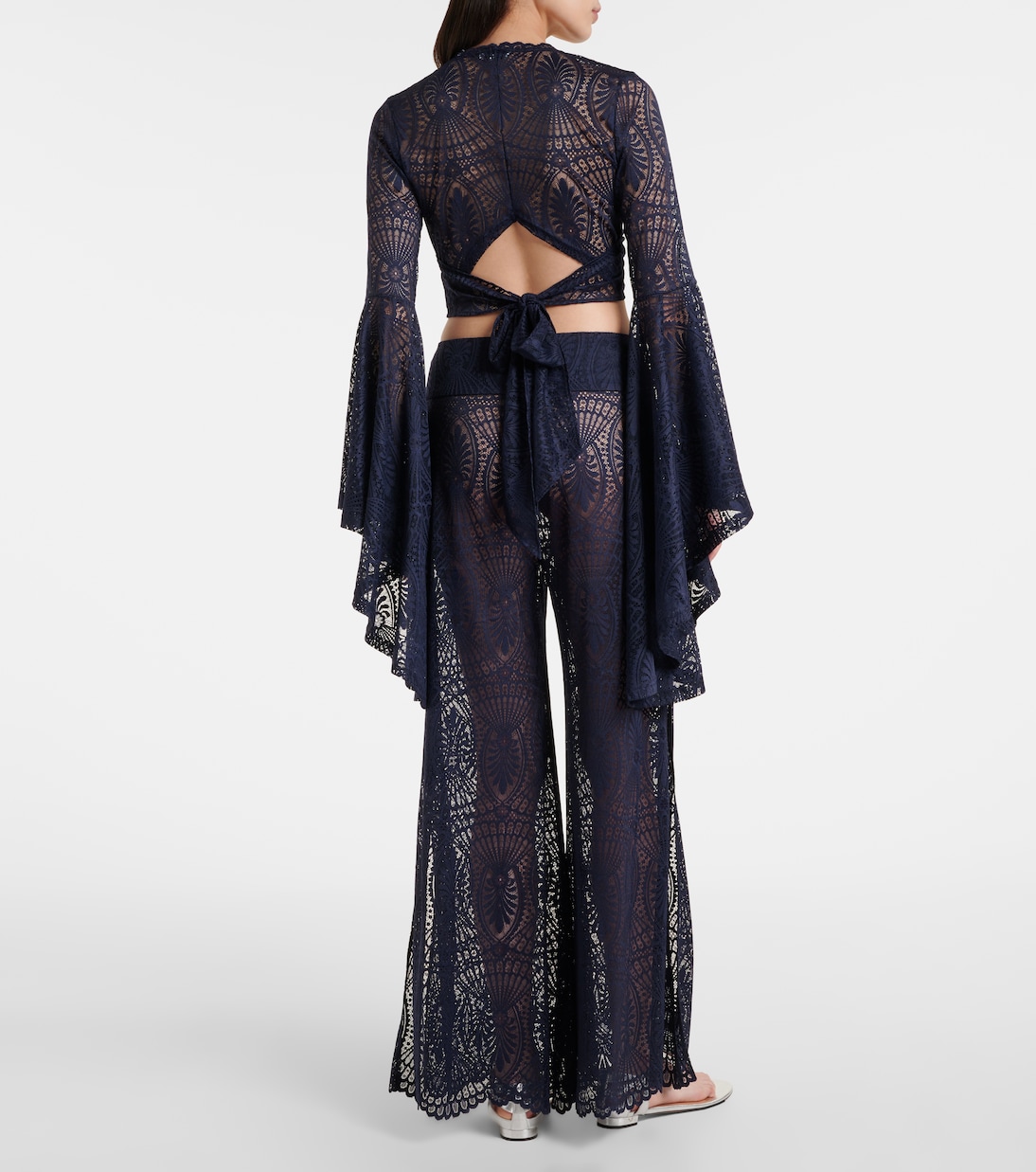 Pantalon ample Paloma en dentelle | Alexandra Miro