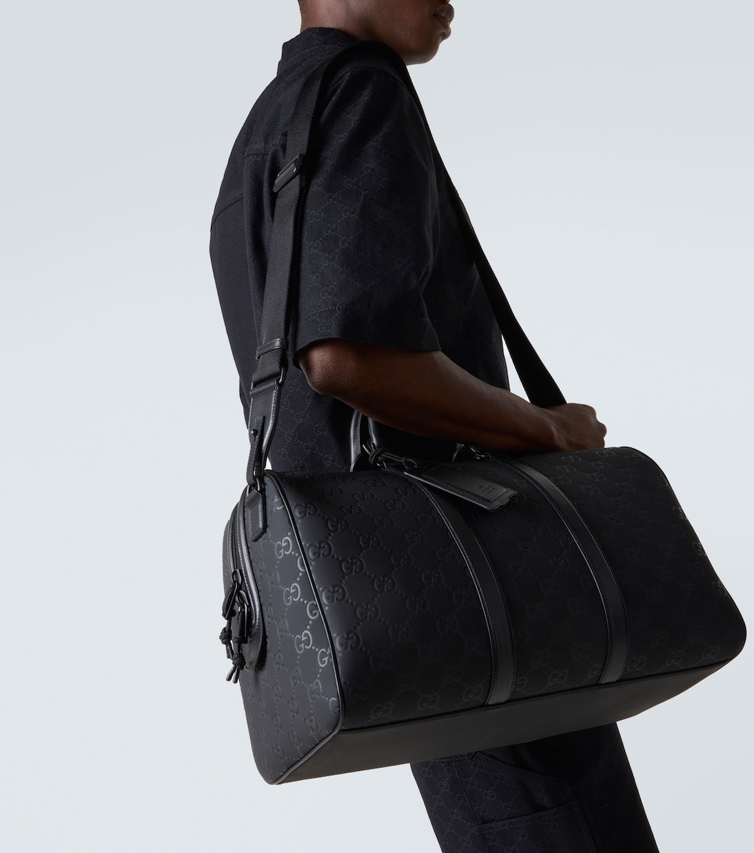Weekender Gucci Edge GG Medium mit Leder | Gucci