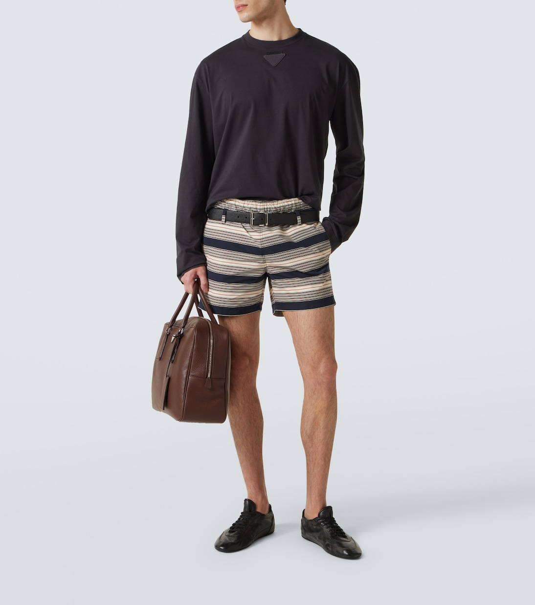 Sneakers Collapse aus Leder | Prada