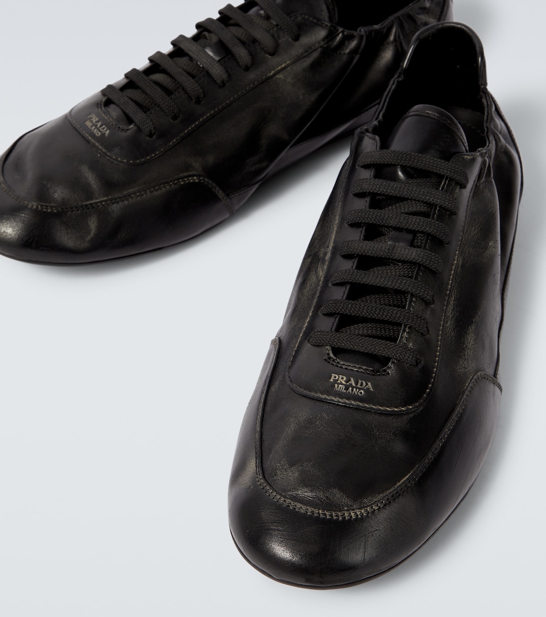Sneakers Collapse aus Leder | Prada