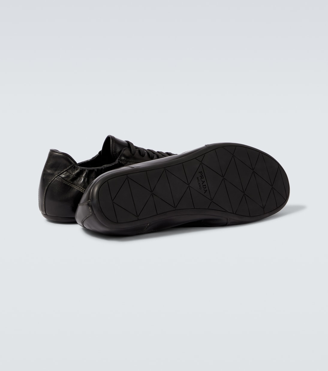 Sneakers Collapse aus Leder | Prada
