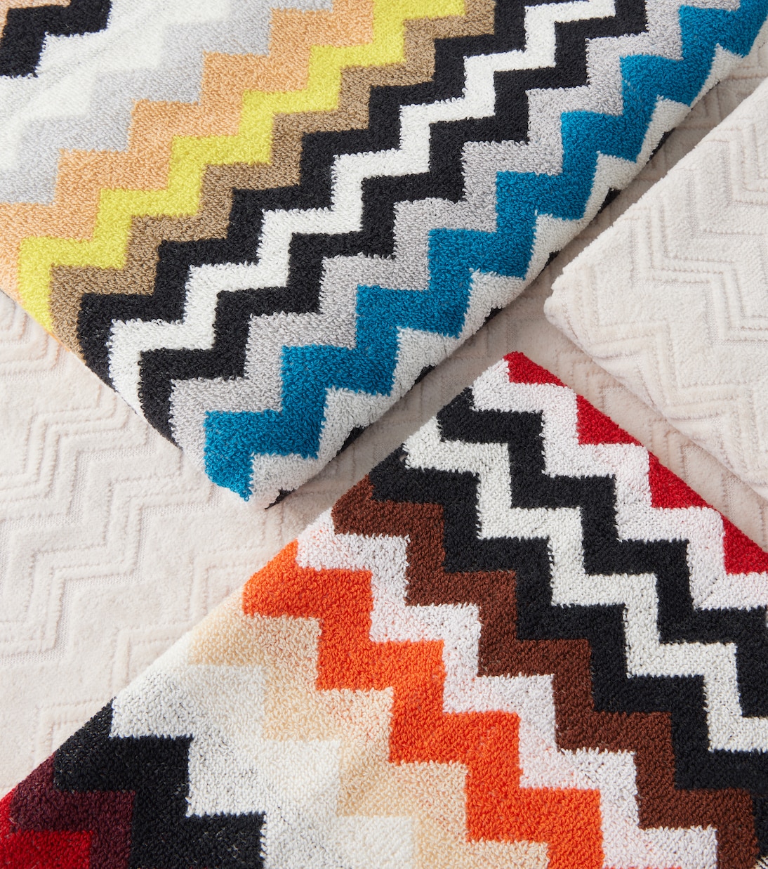 Set de 2 serviettes Zigzag en coton | Missoni