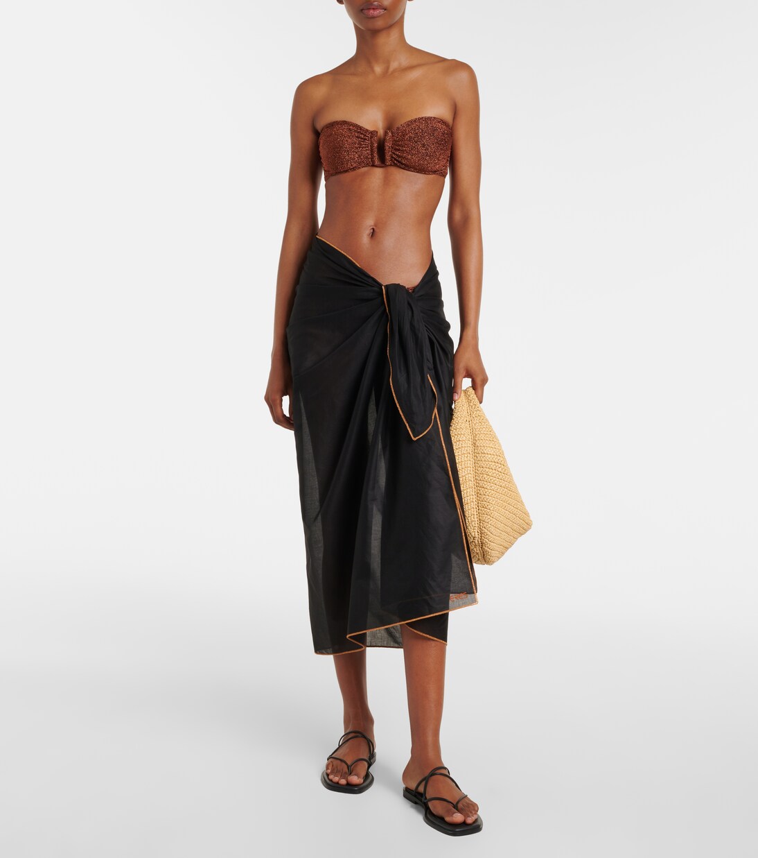 Cabine semi-sheer beach cover-up | Eres