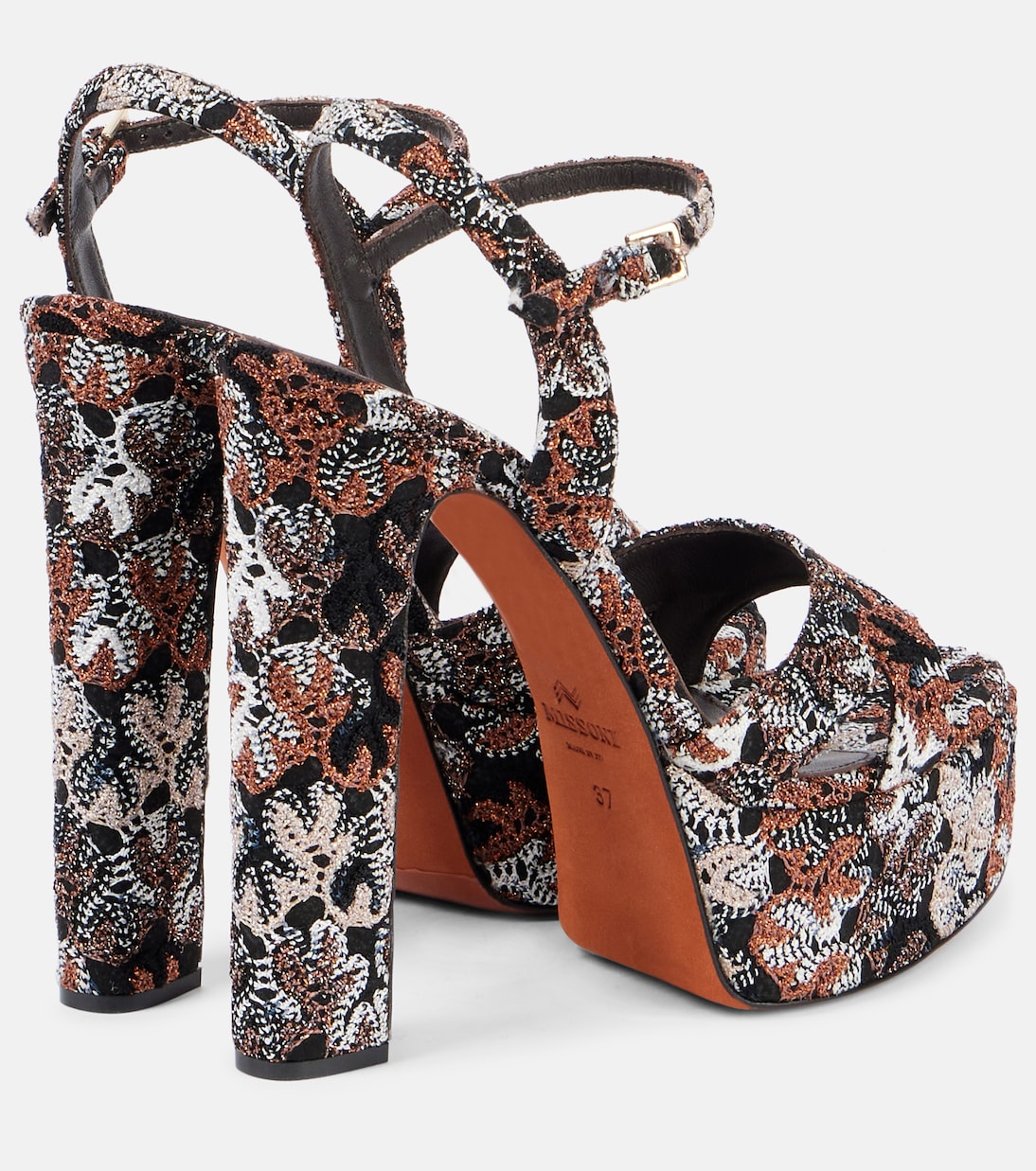 Angela Raschel lamé platform sandals | Missoni