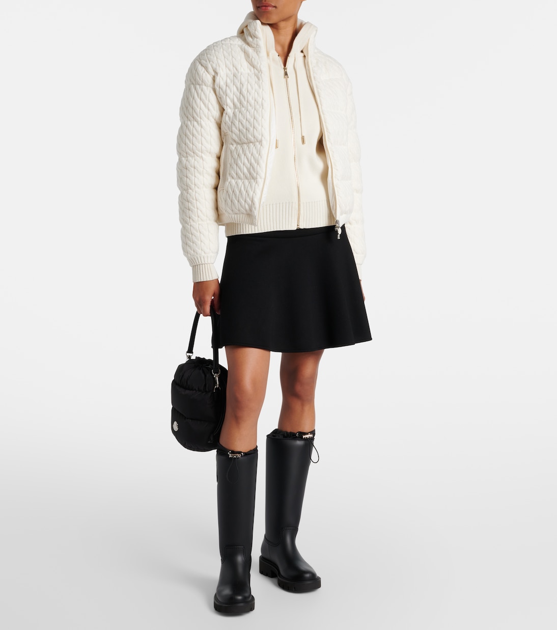 Chaqueta de plumas en mezcla de algodón | Moncler