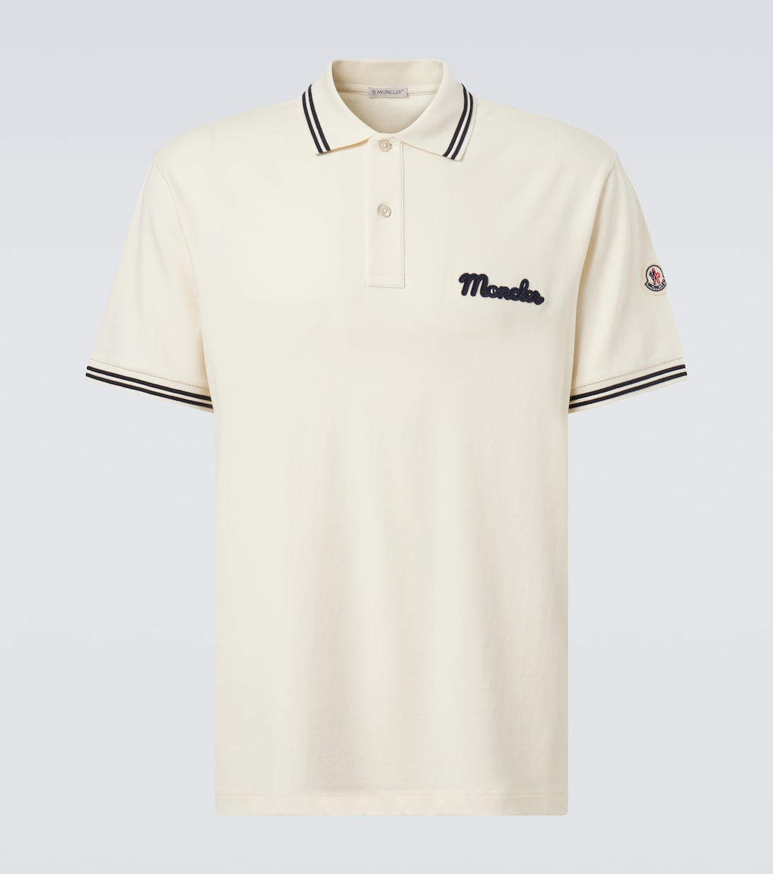 Logo cotton piqué polo shirt | Moncler