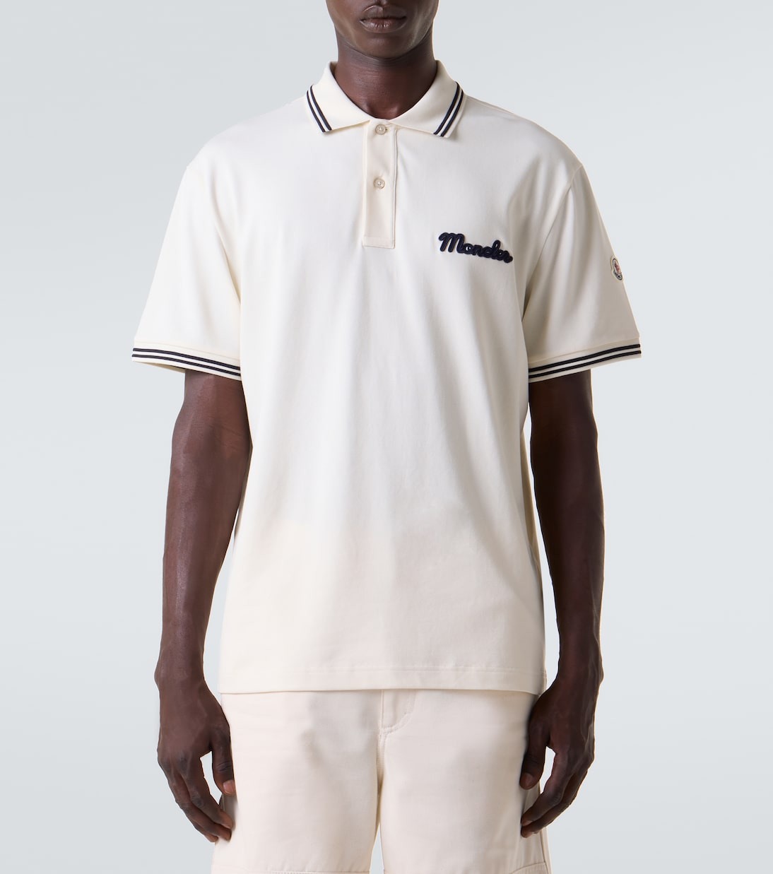 Logo cotton piqué polo shirt | Moncler