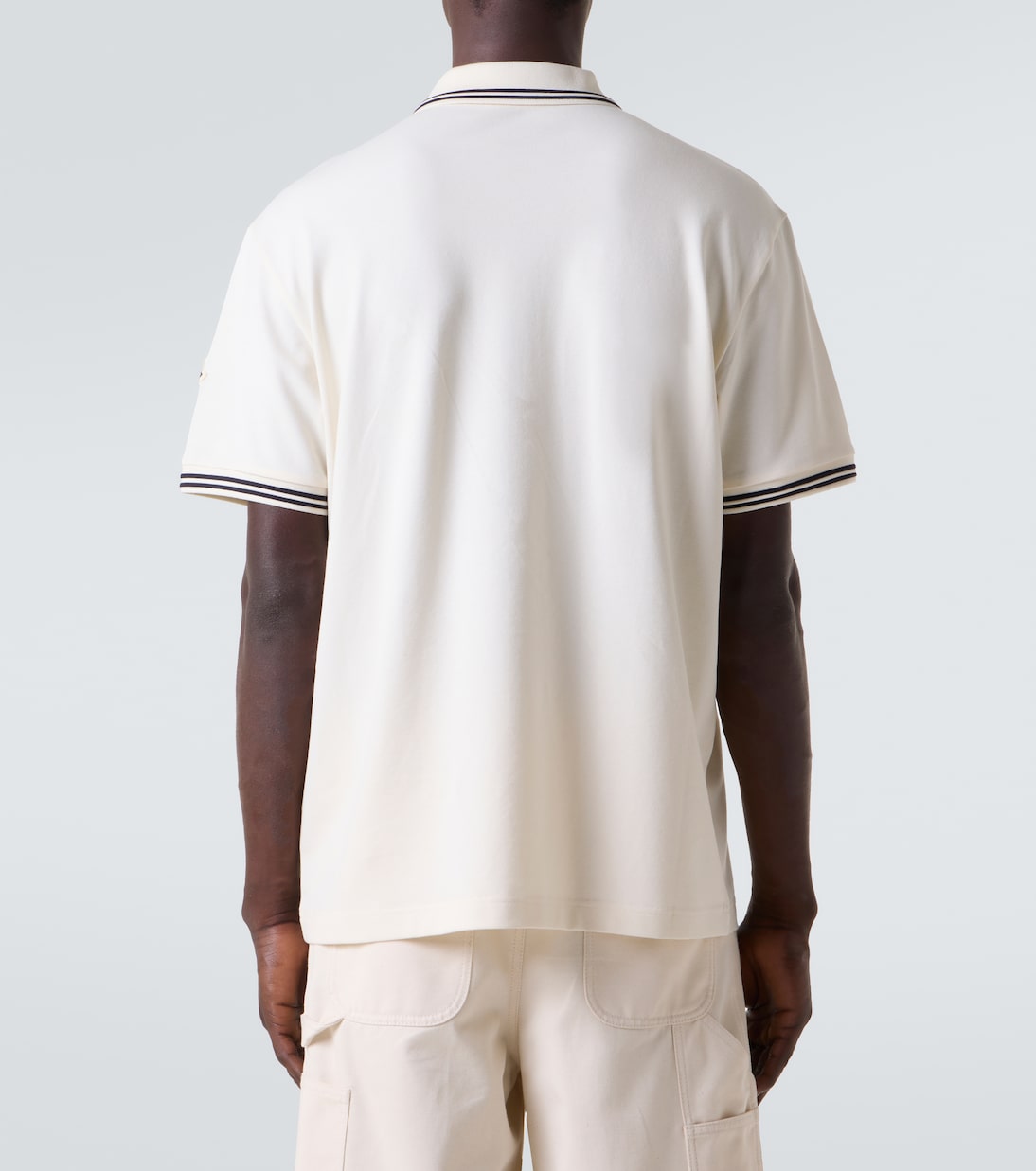 Logo cotton piqué polo shirt | Moncler