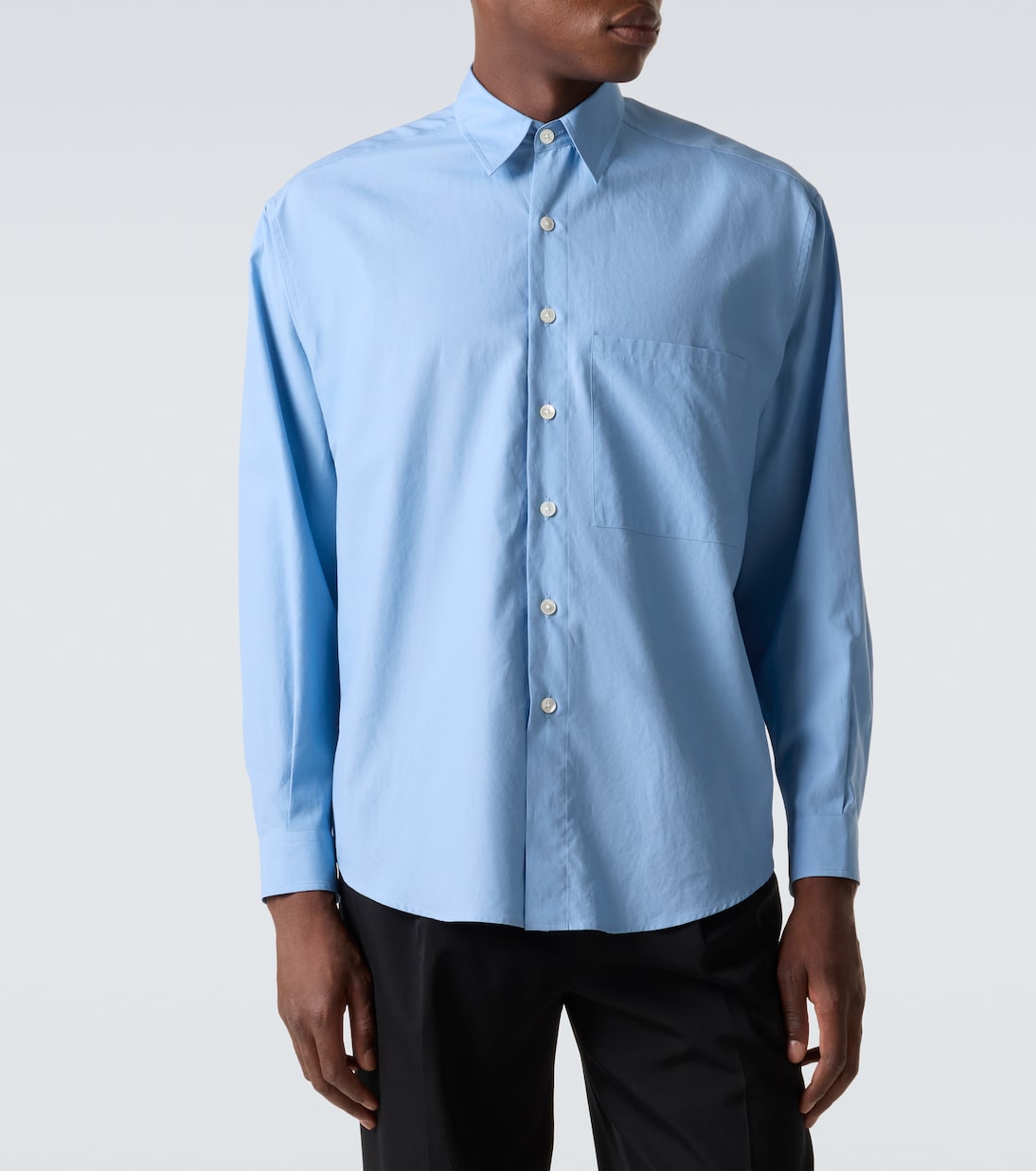 Cotton twill shirt | Auralee