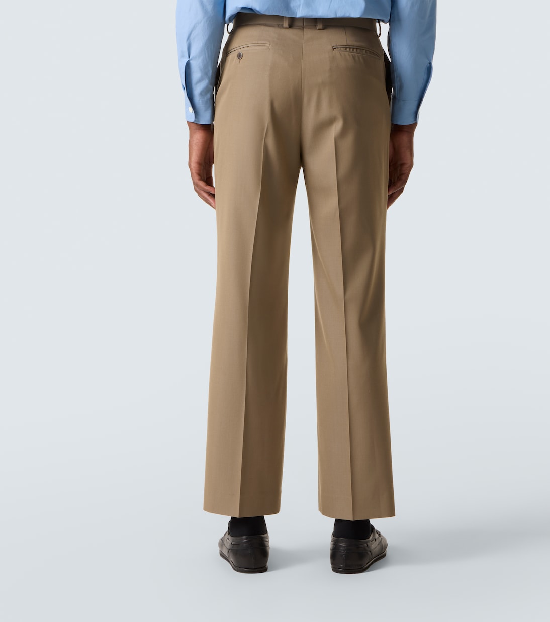 Wool gabardine suit pants | Auralee