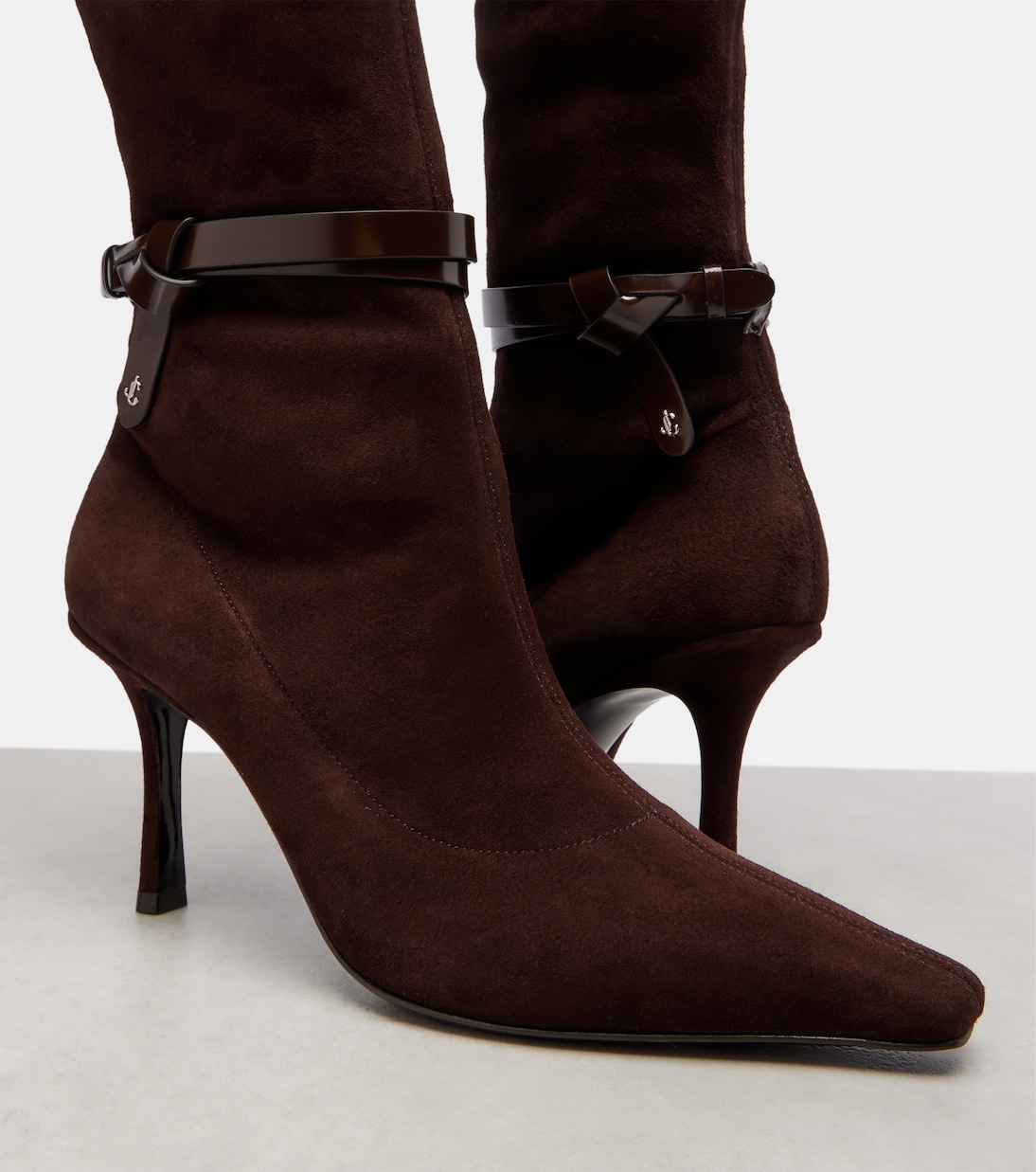 Overknee-Stiefel Camie 85 aus Veloursleder | Jimmy Choo