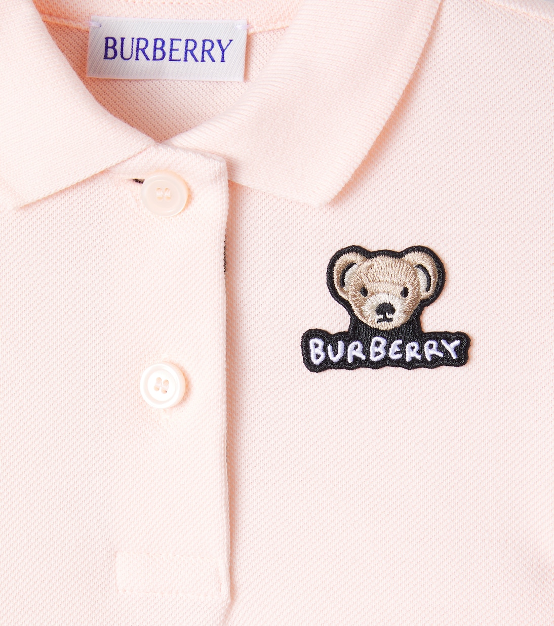 Bebé - vestido Thomas Bear de piqué de algodón | Burberry Kids