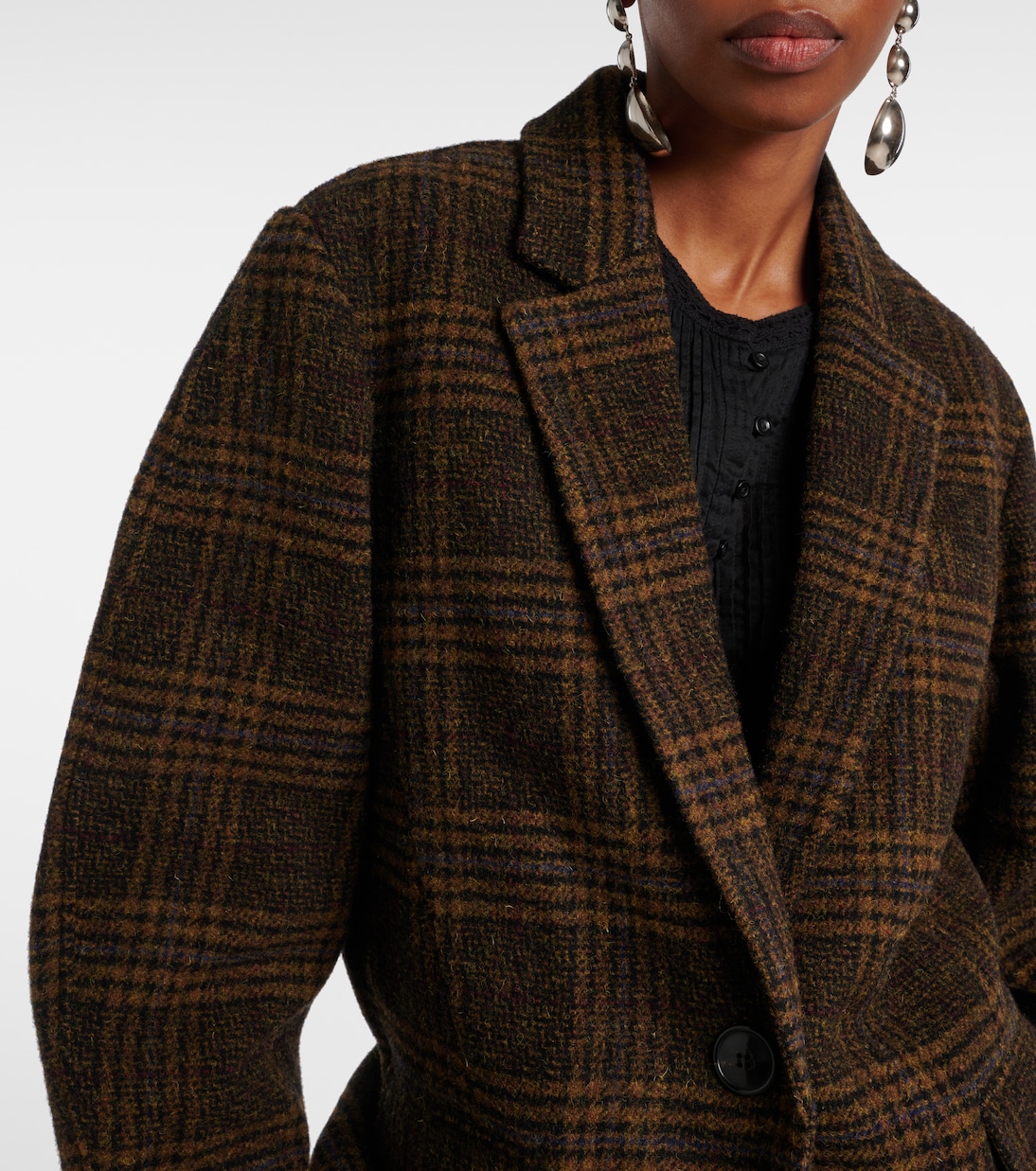 Gesina checked virgin wool blazer | Marant Etoile