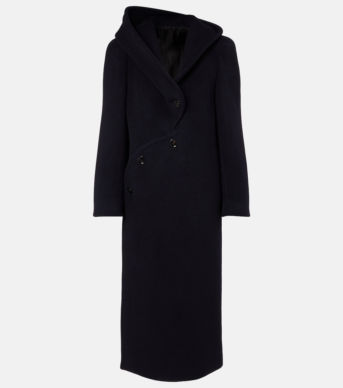 Asymmetric wool coat | Alaïa