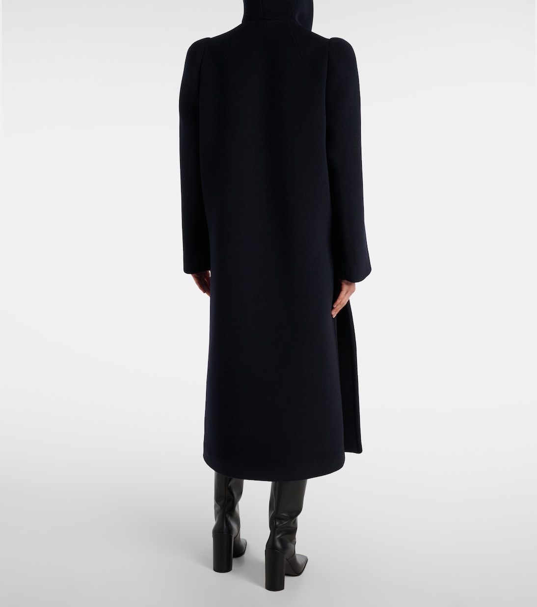 Asymmetric wool coat | Alaïa
