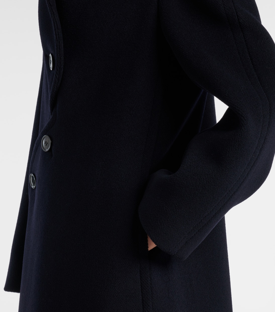 Asymmetric wool coat | Alaïa