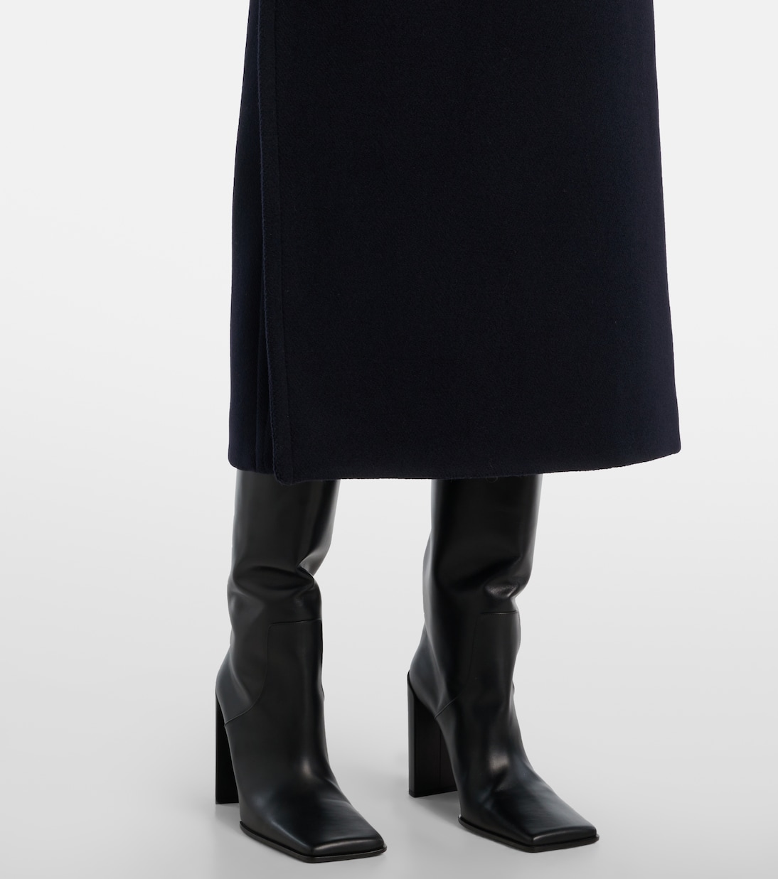 Asymmetric wool coat | Alaïa