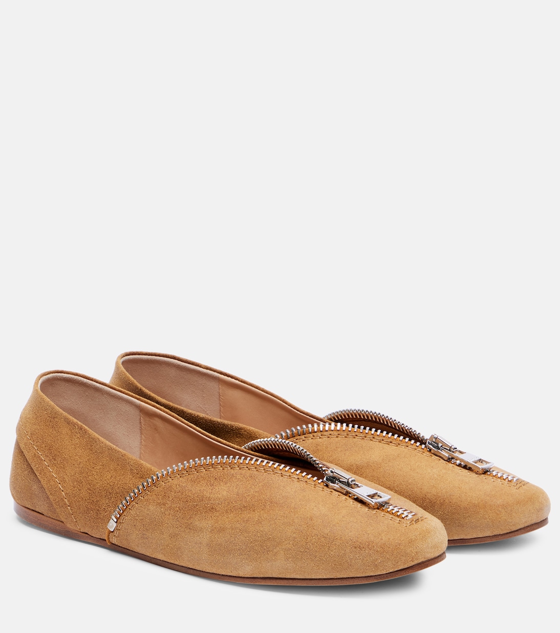 Biker suede ballet flats | JW Anderson