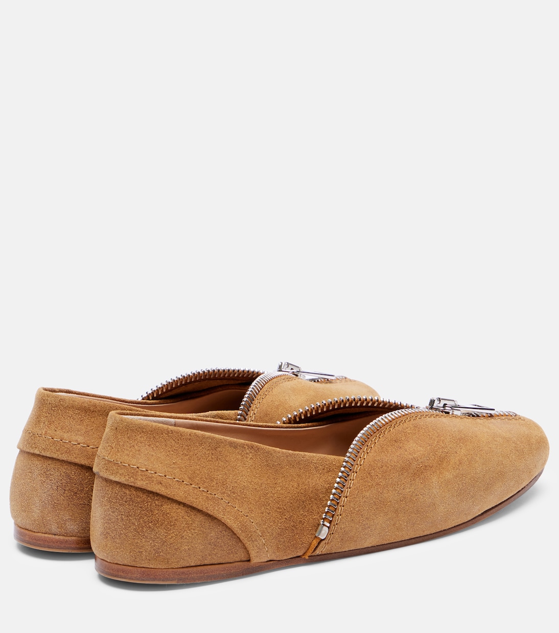 Biker suede ballet flats | JW Anderson