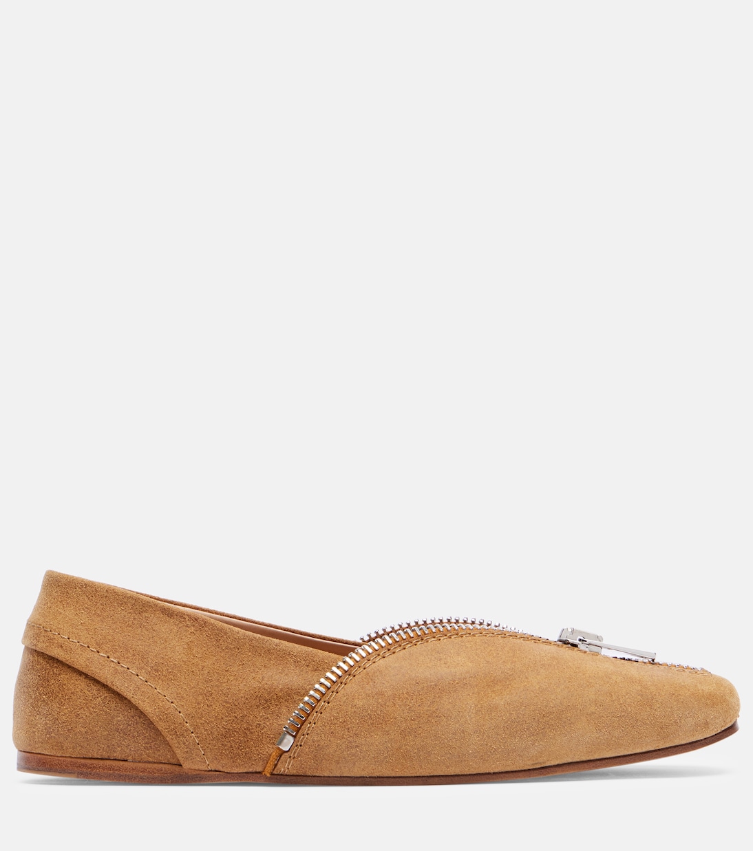 Biker suede ballet flats | JW Anderson
