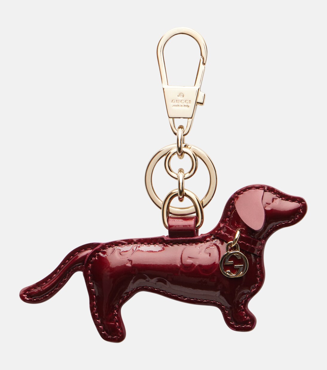 Patent leather keychain | Gucci